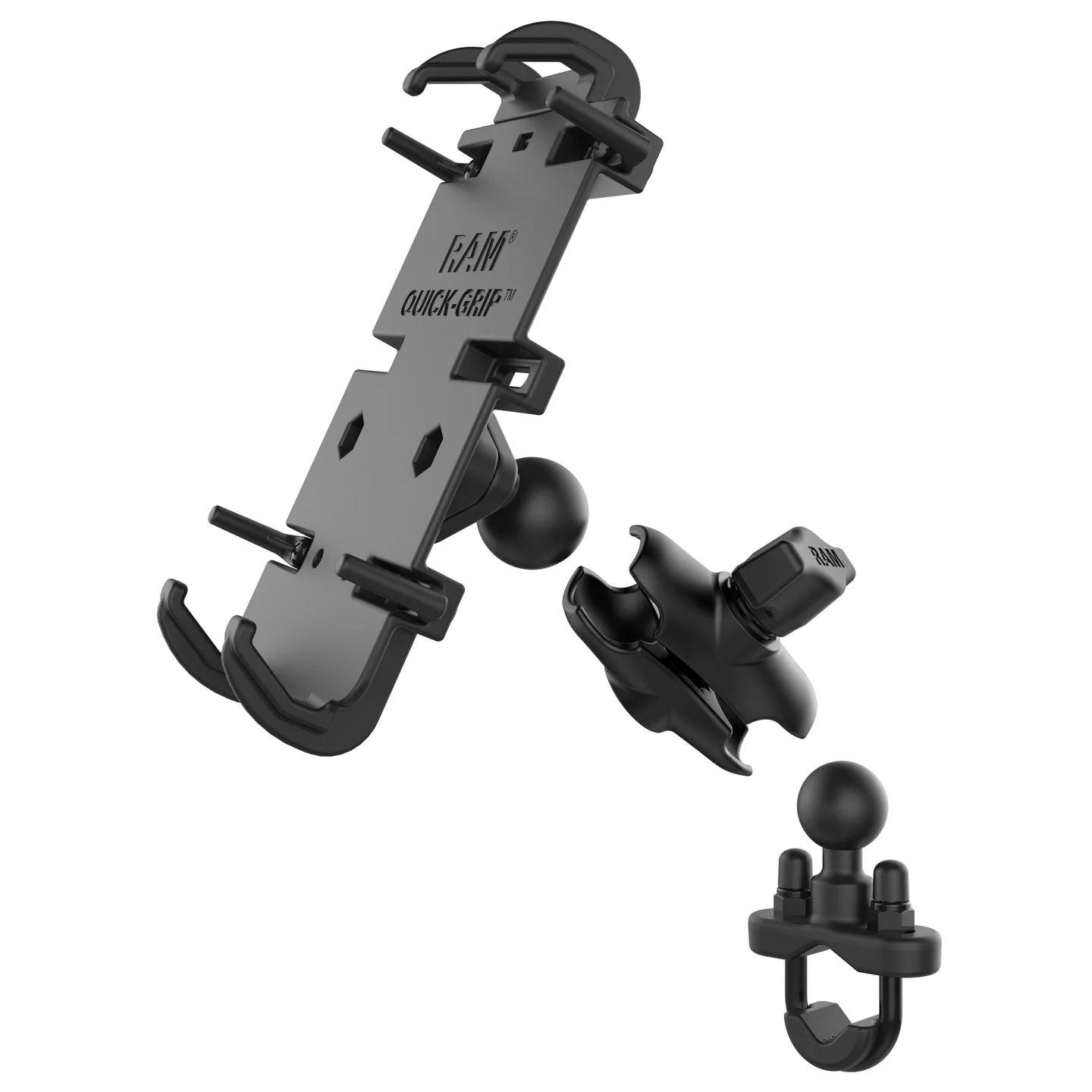 RAM® Quick-Grip™ XL Phone Mount with Handlebar U-Bolt Base