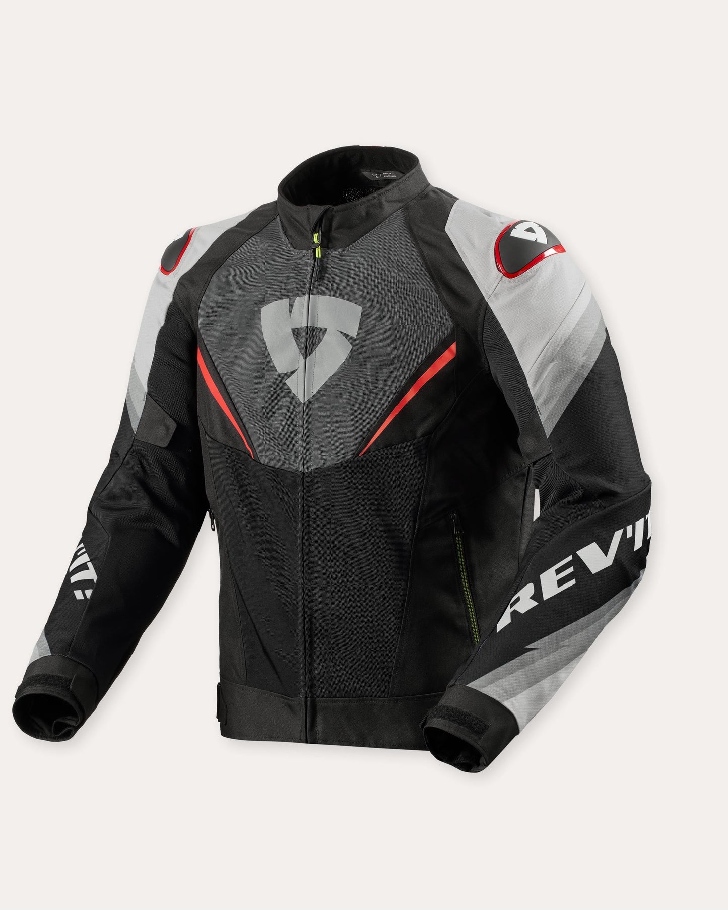 REV'IT QUANTUM 3 AIR JACKET GREY-RED