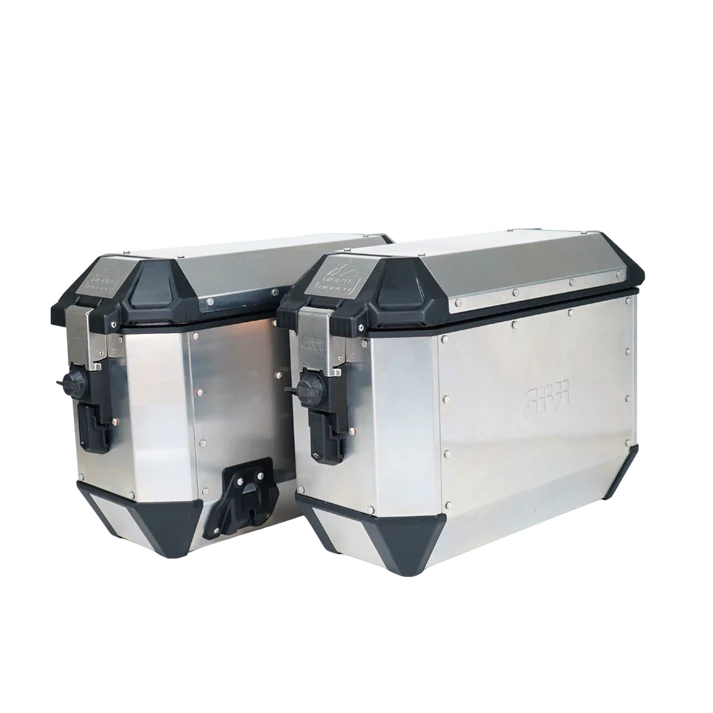 GIVI Monte Bianco Side Cases Pair of Monokey Silver