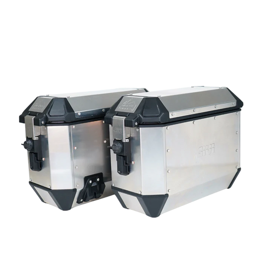GIVI Monte Bianco Side Cases Pair of Monokey Silver