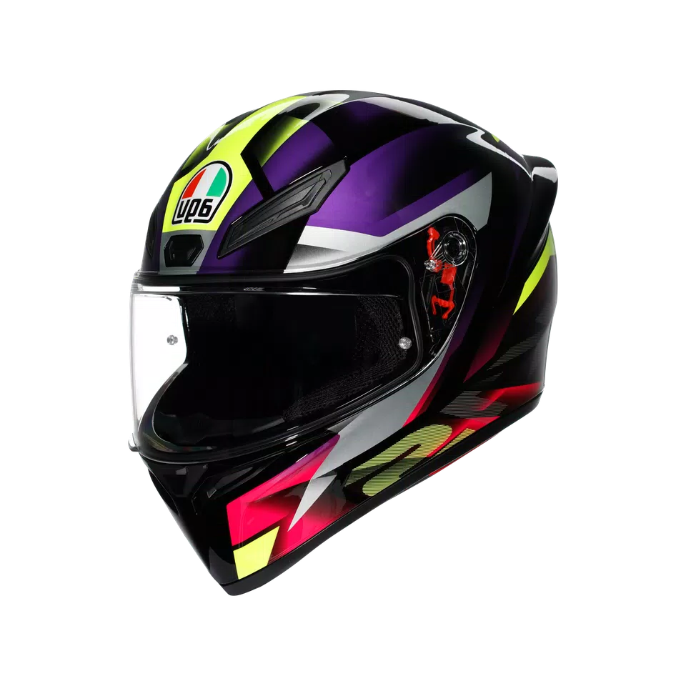 AGV K1 S FASTLAP BLACK/PURPLE/PINK DOT(E2206)