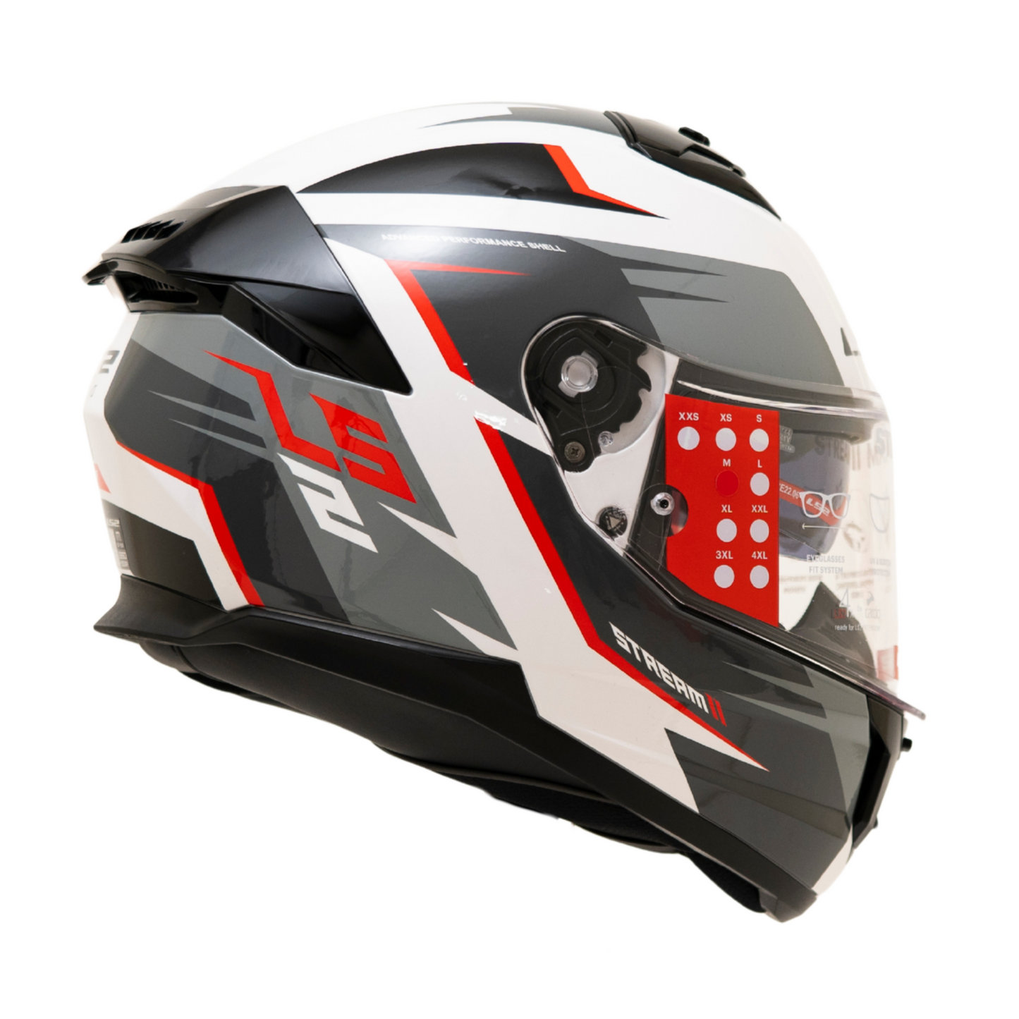 LS2 FF320 STREAM II METEOR WHITE RED