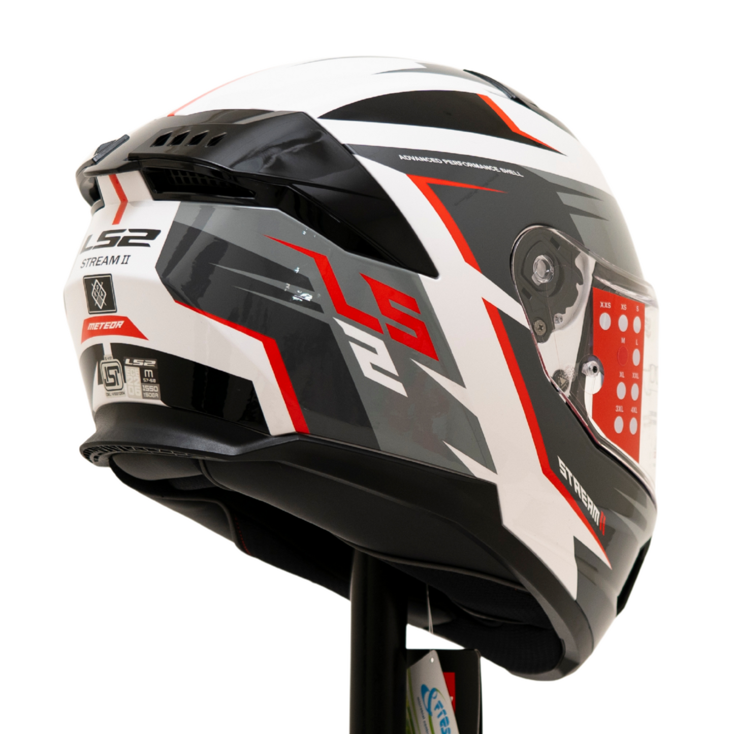 LS2 FF320 STREAM II METEOR WHITE RED
