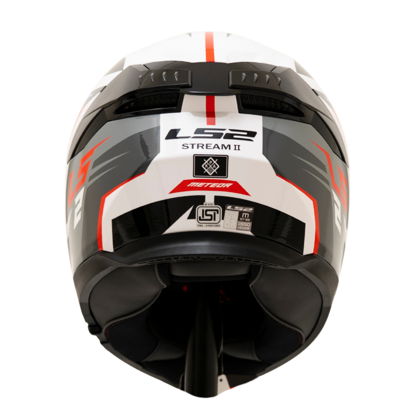 LS2 FF320 STREAM II METEOR WHITE RED