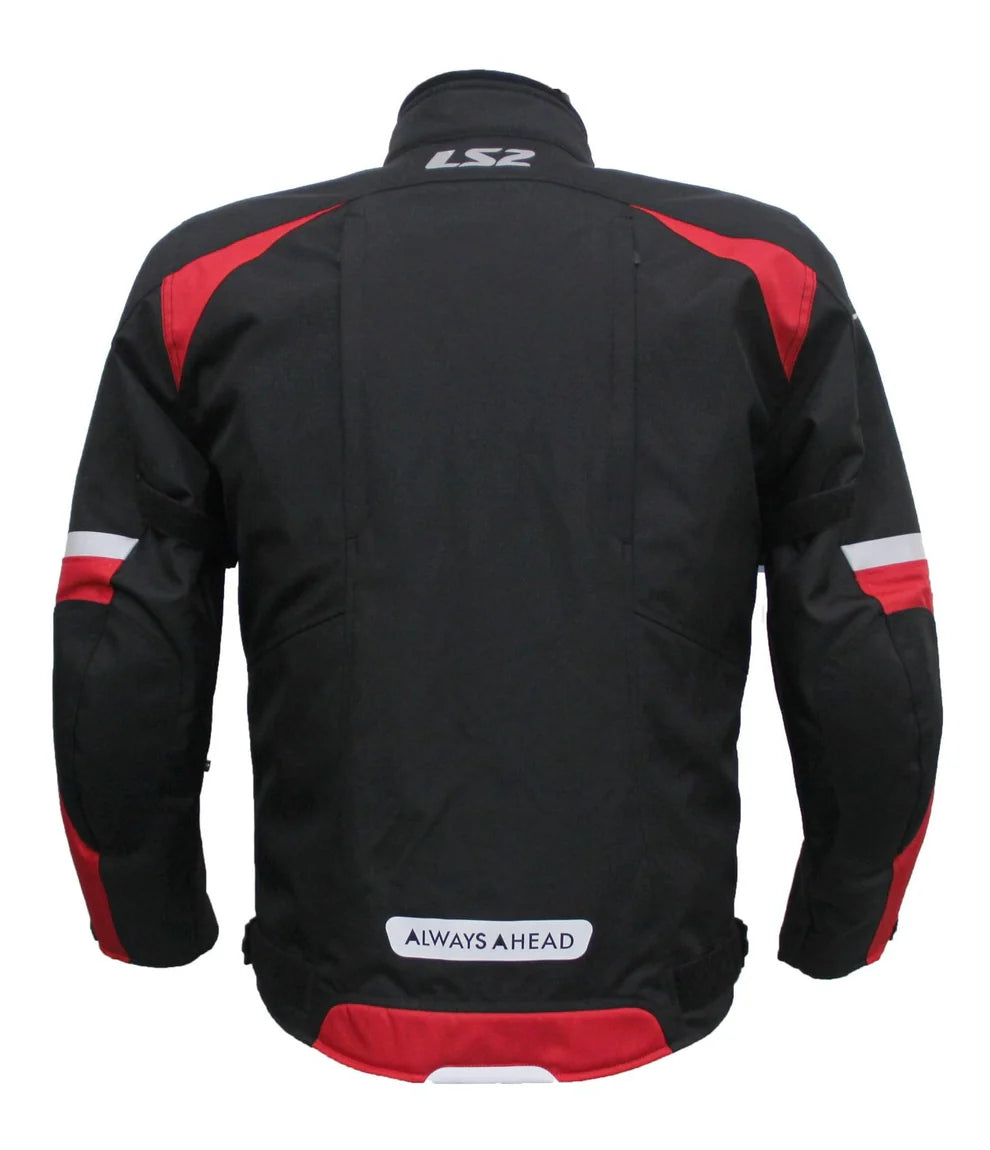 LS2 SERRA MESH BLACK RED JACKET