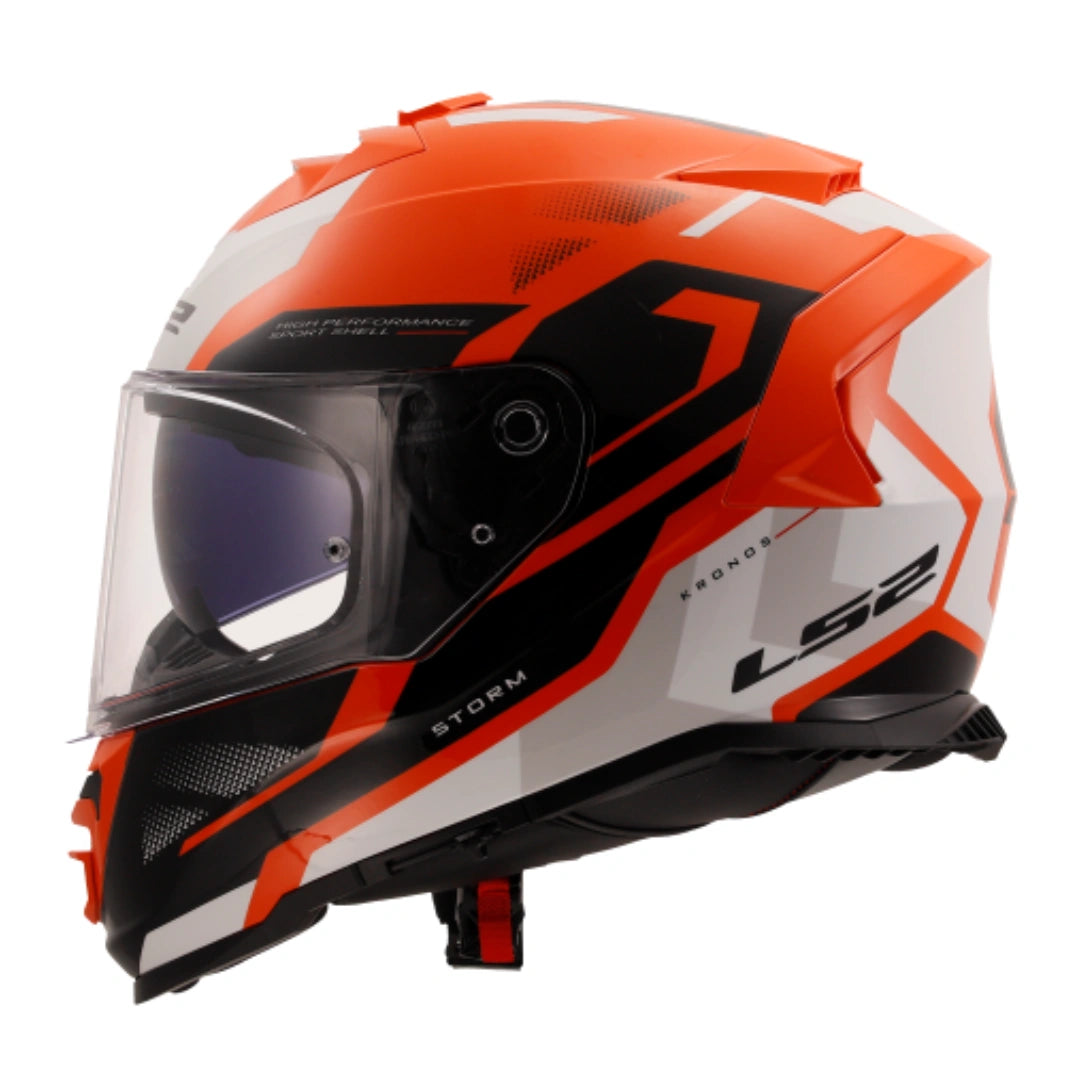 LS2 FF800 STORM KRONOS ORANGE WHITE