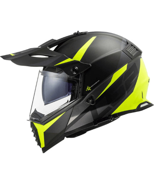 LS2 MX436 PIONEER EVO ROUTER BLACK YELLOW