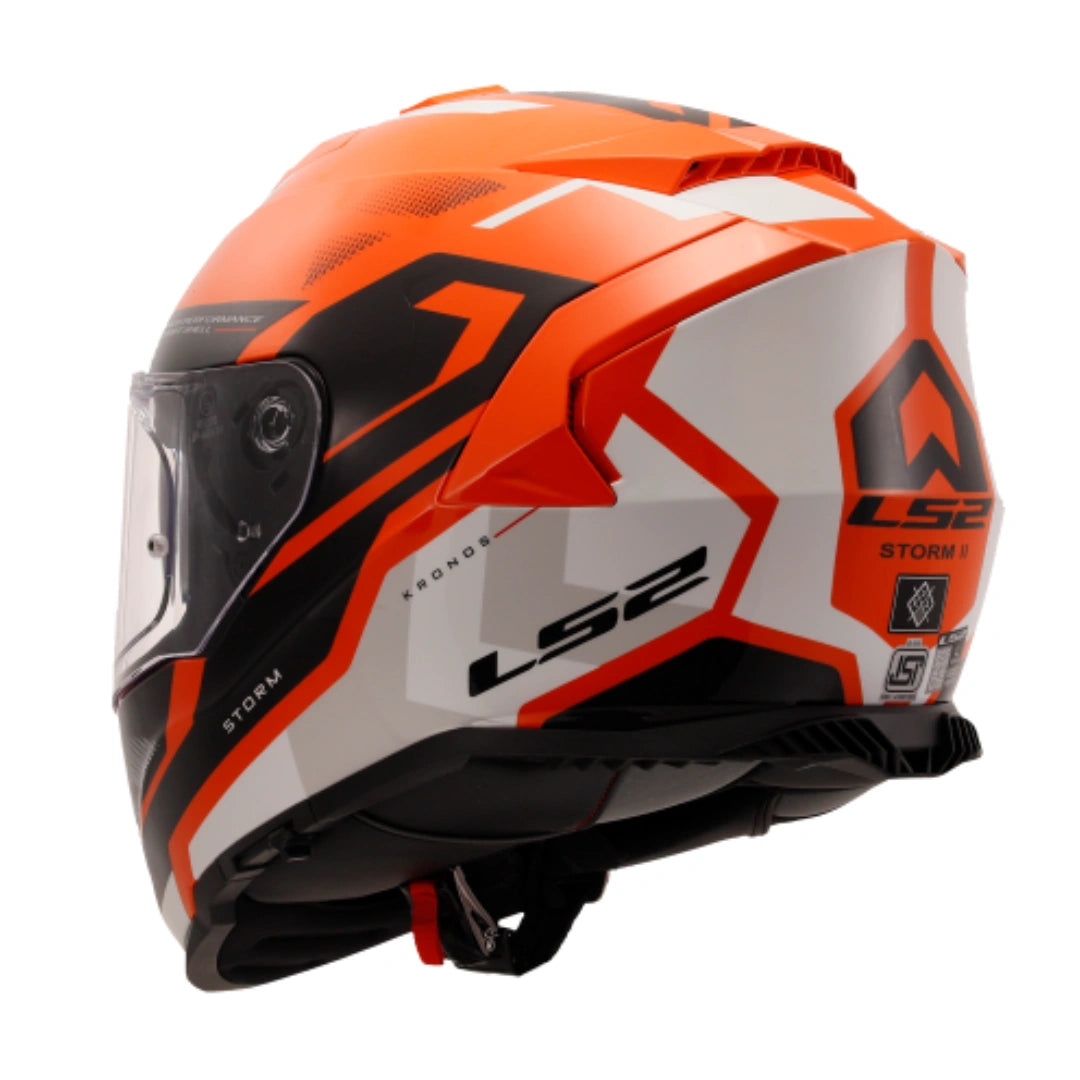 LS2 FF800 STORM KRONOS ORANGE WHITE