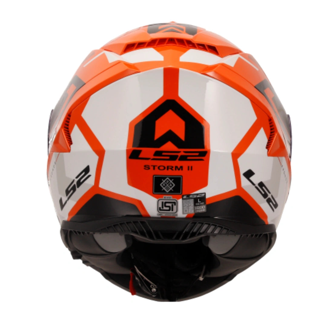 LS2 FF800 STORM KRONOS ORANGE WHITE