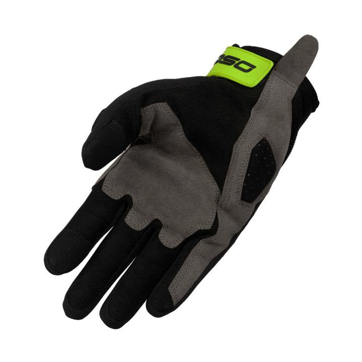 DSG ALPHA AIR RIDING GLOVES BLACK YELLOW FLUO