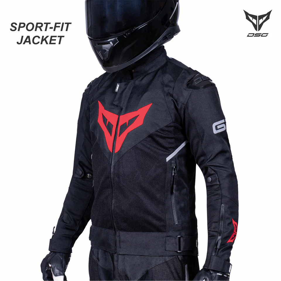 DSG GPX RIDING JACKET BLACK RED