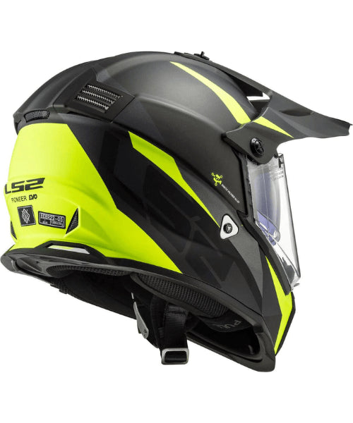 LS2 MX436 PIONEER EVO ROUTER BLACK YELLOW