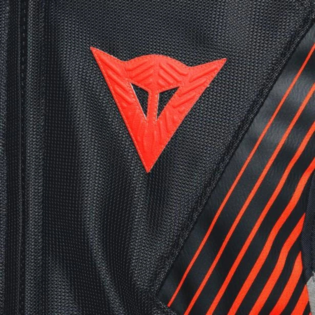 DAINESE SIPER RIDER 2 ABSOLUTESHELL JACKET BLACK/DARK-GULL-GRAY/FLUO-RED