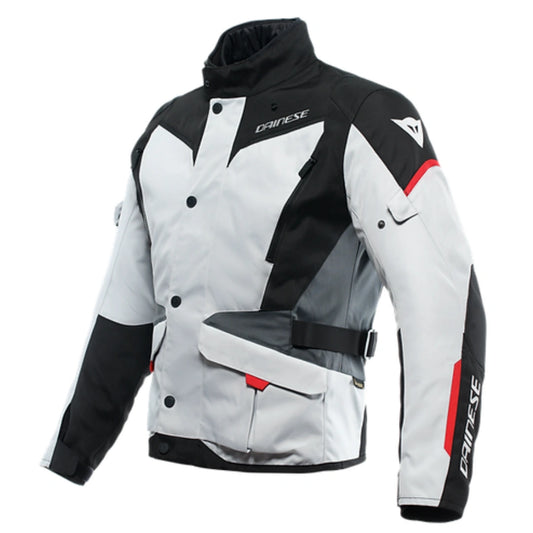 DAINESE TEMPEST 3D-DRY® JACKET GLACIER-GREY/BLACK/LAVA-RED