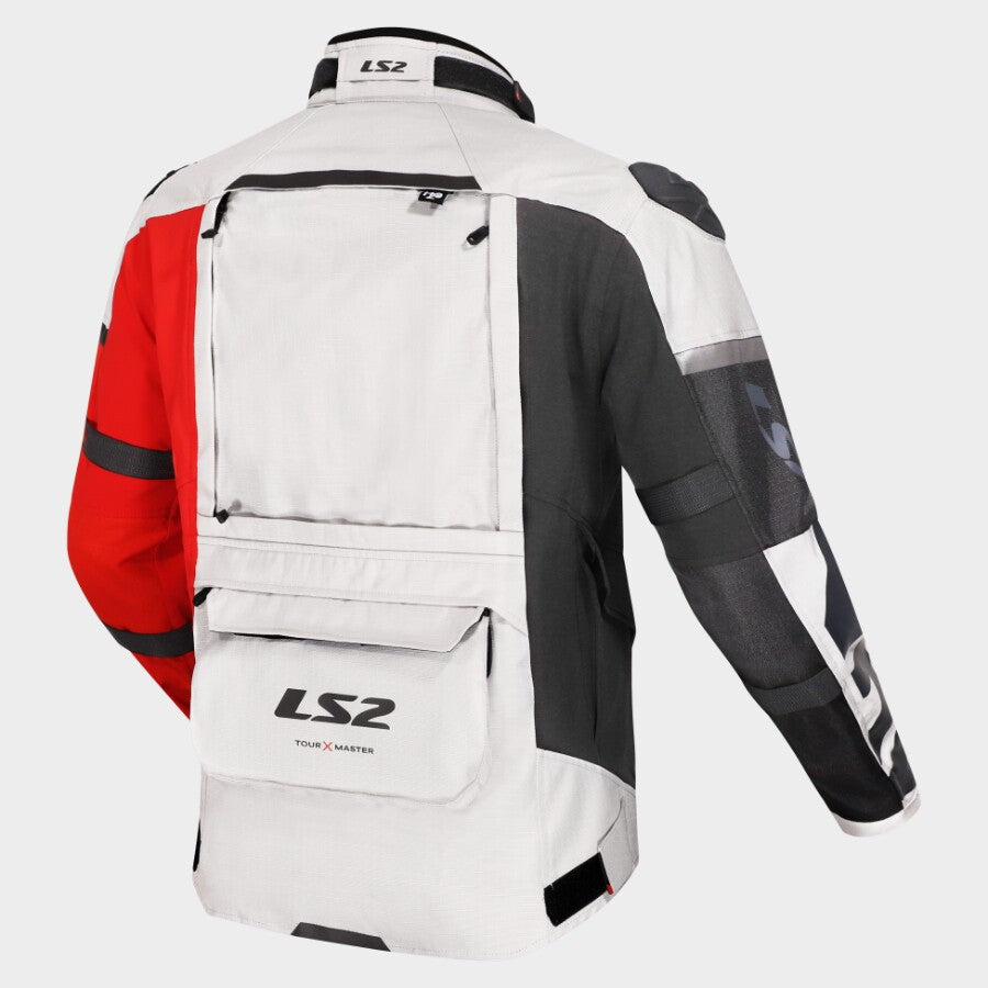 LS2 JACKET X-MASTER MAN BLACK-GREY-WHITE