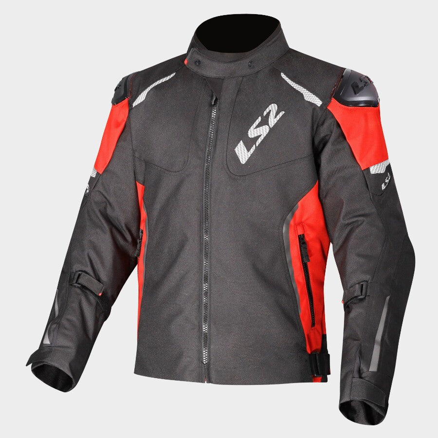 LS2 ZOOM MAN JACKET BLACK RED – BikeFormers