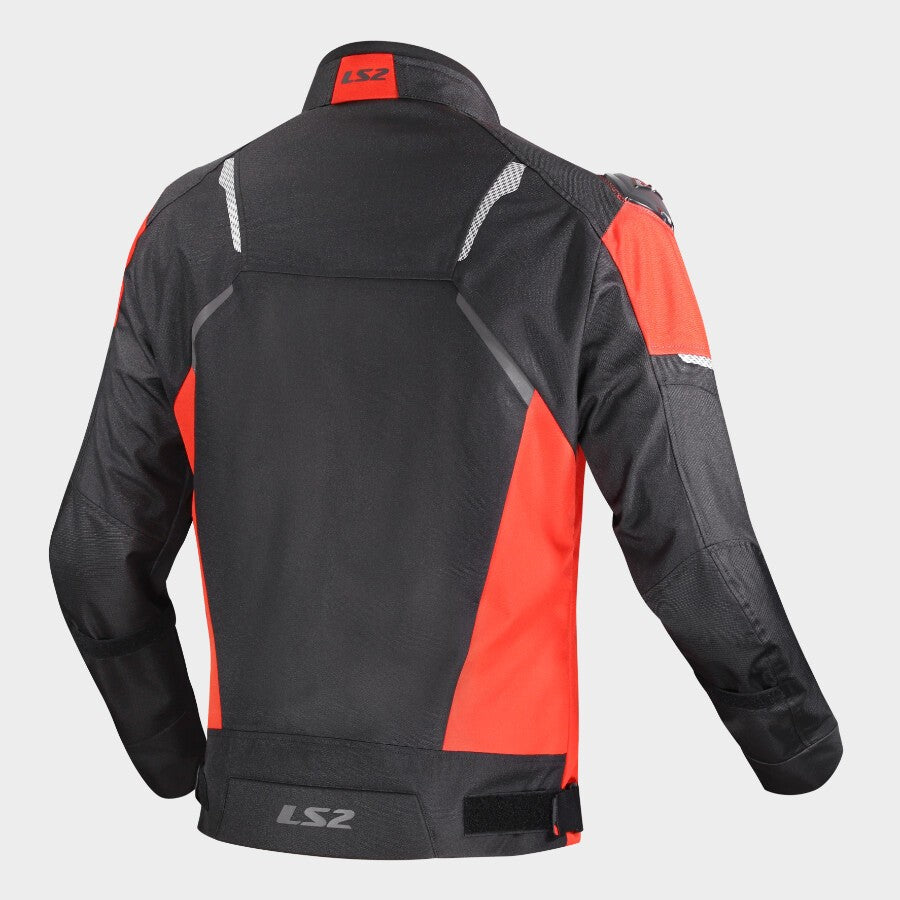 LS2 ZOOM MAN JACKET BLACK RED