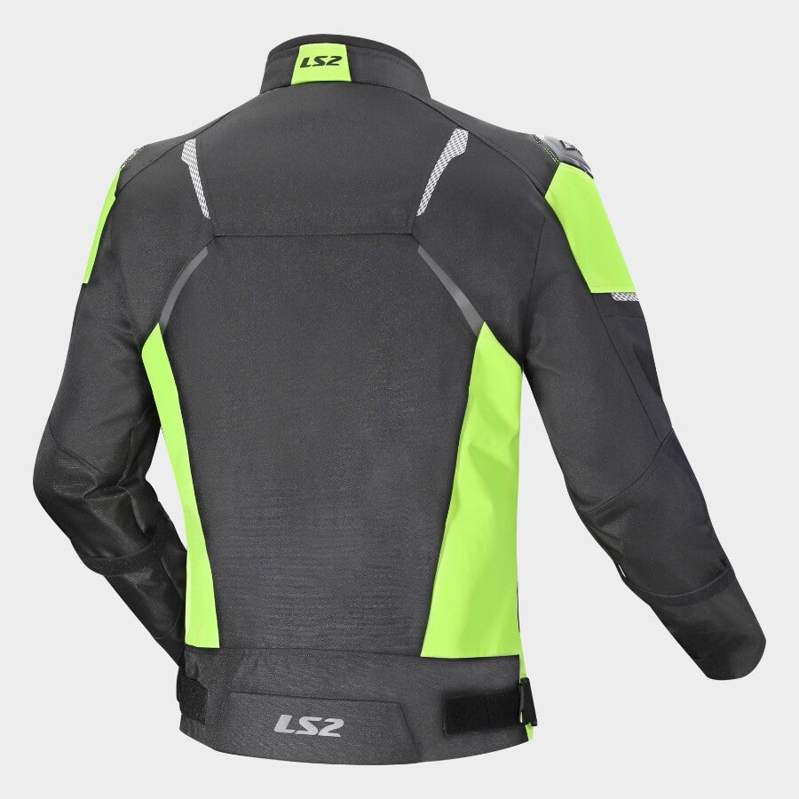 LS2 ZOOM MAN JACKET BLACK YELLOW