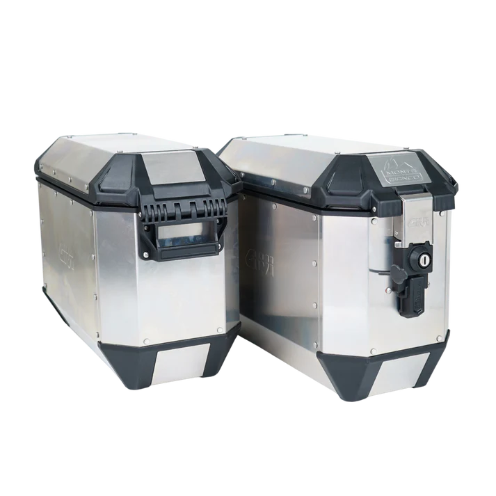 GIVI Monte Bianco Side Cases Pair of Monokey Silver