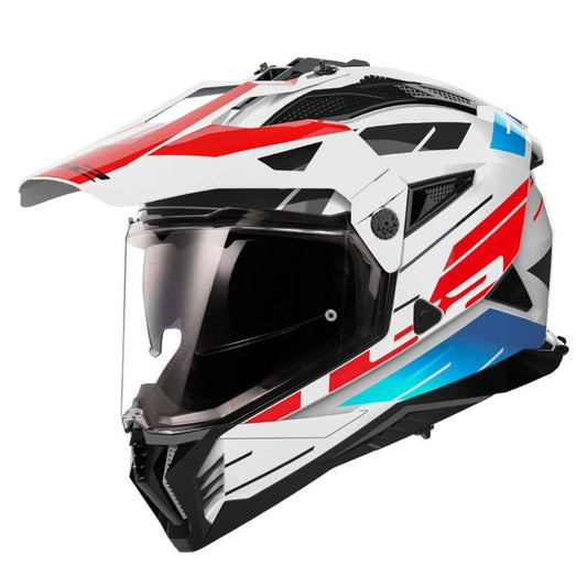 LS2 MX436 PIONEER II NAMIB WHITE BLUE RED