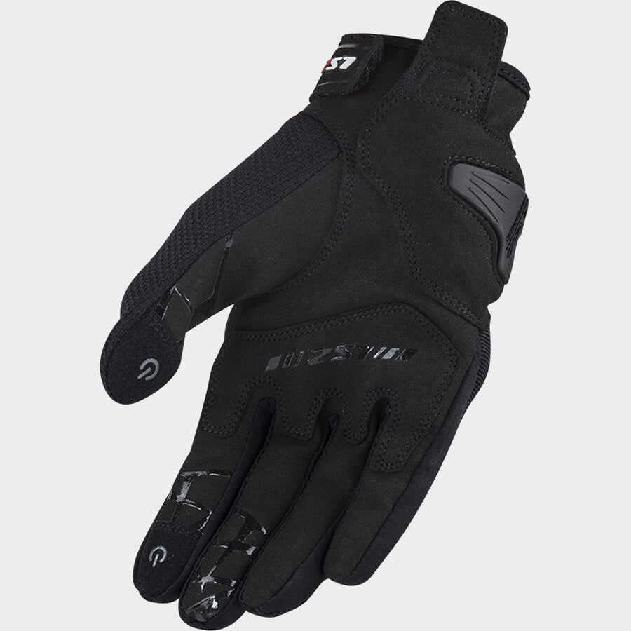 LS2 DART II GLOVES BLACK