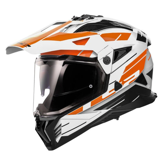 LS2 MX436 PIONEER II NAMIB WHITE ORANGE