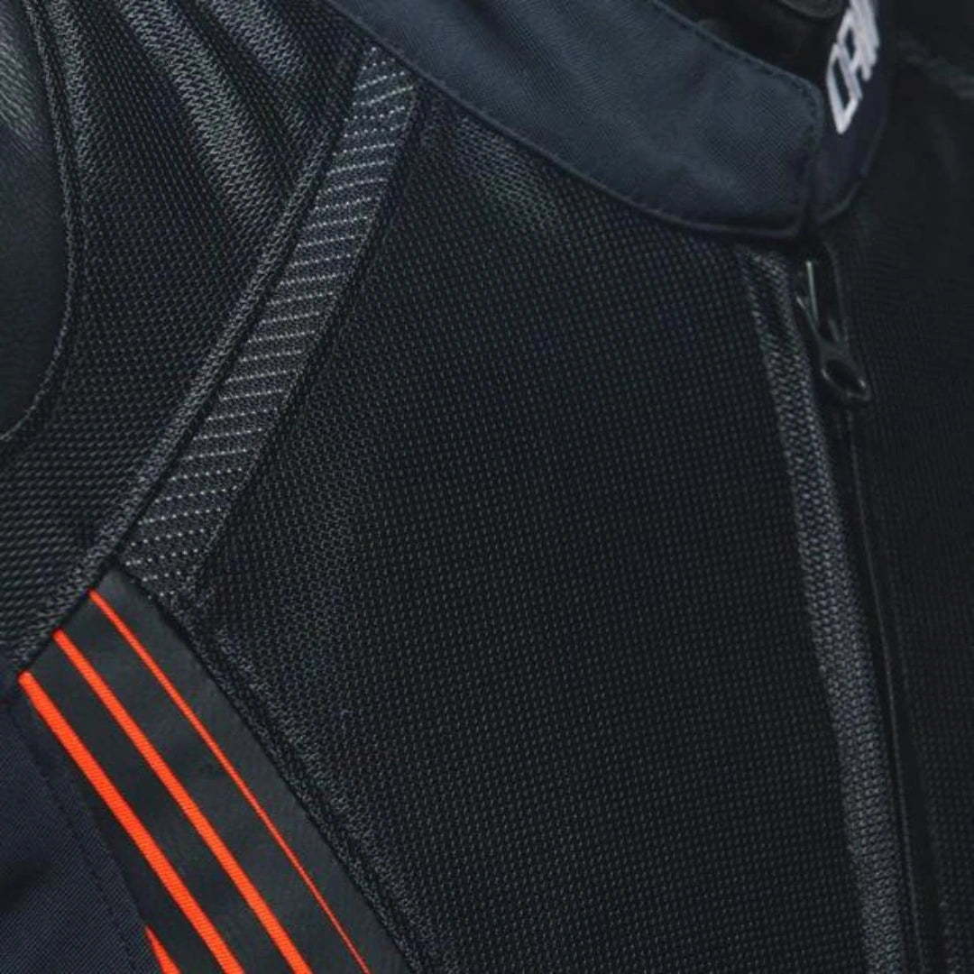 DAINESE SIPER RIDER 2 ABSOLUTESHELL JACKET BLACK/DARK-GULL-GRAY/FLUO-RED