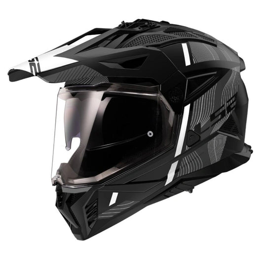 LS2 MX436 PIONEER II HILL MATT BLACK WHITE