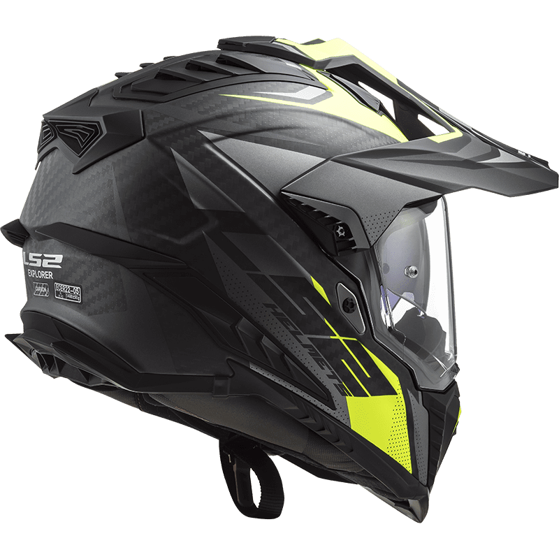 LS2 MX701 CARBON EXPLORER FOCUS M. TITANIUM H-V YELLOW