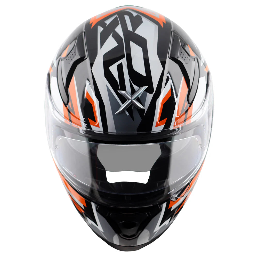 AXOR APEX STREAK HELMET BLACK ORANGE