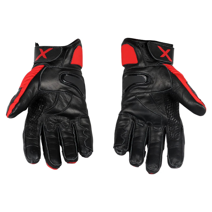 AXOR SPYDER RIDING GLOVES BLACK RED