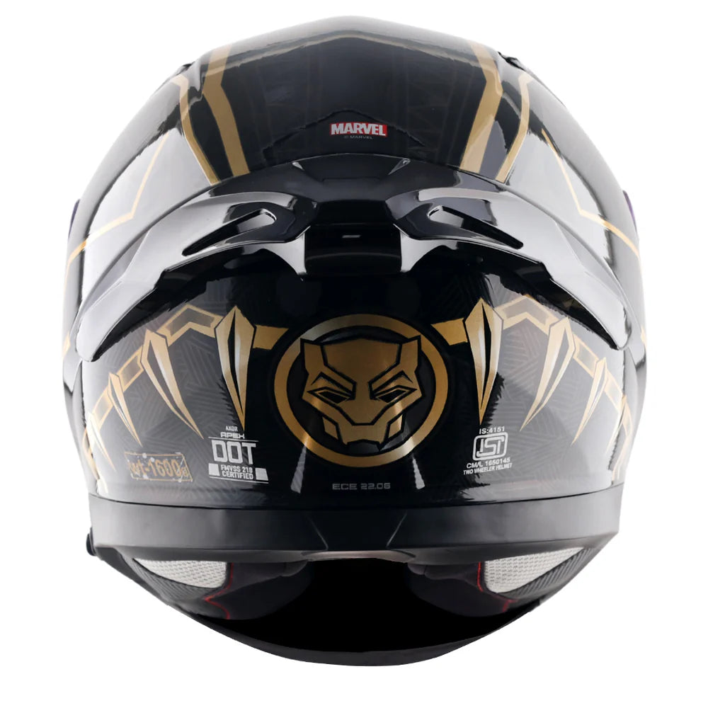 AXOR APEX MARVEL BLACK PANTHER HELMET BLACK GOLD