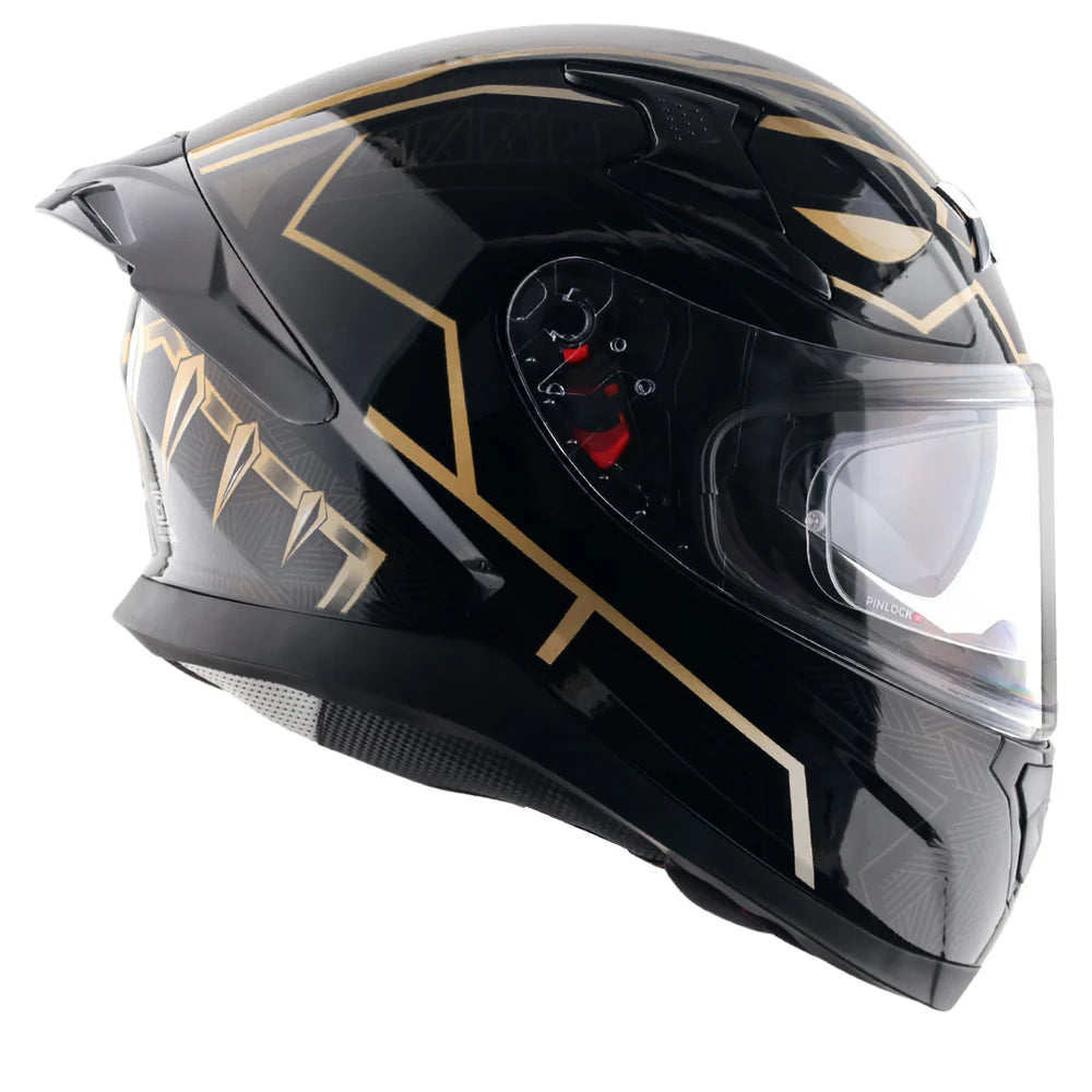 AXOR APEX MARVEL BLACK PANTHER HELMET BLACK GOLD