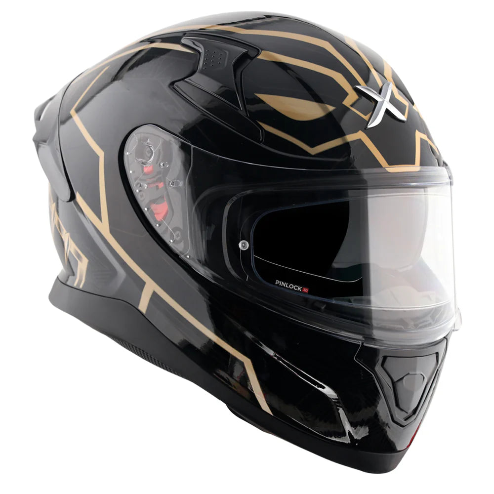 AXOR APEX MARVEL BLACK PANTHER HELMET BLACK GOLD