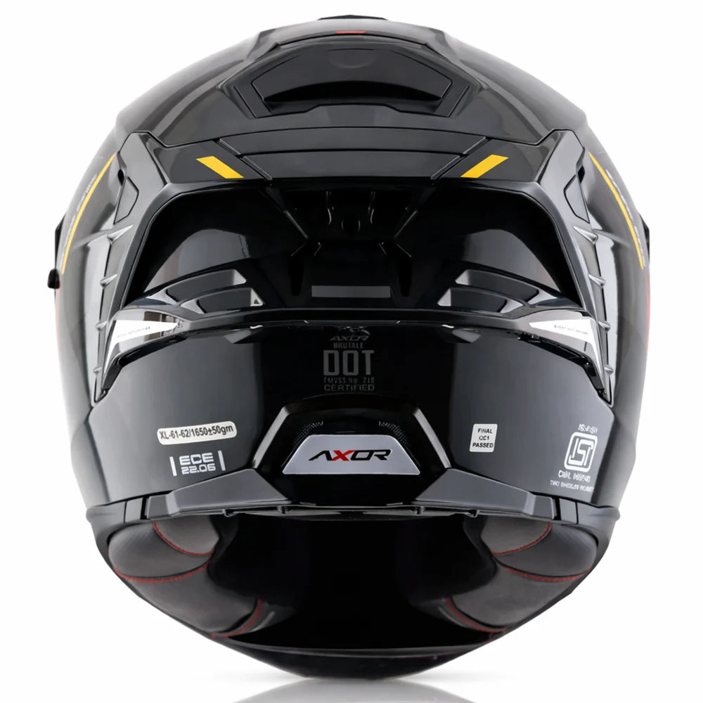 AXOR BRUTALE KRYPTIC DUAL SPOILER HELMET BLACK BLUE