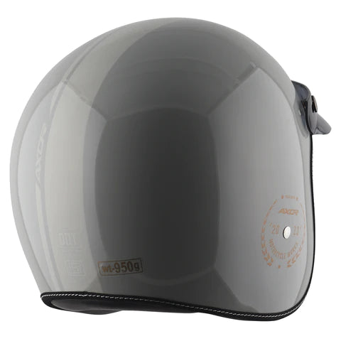 AXOR RETRO JET EURO GLOBE HELMET COOL GREY