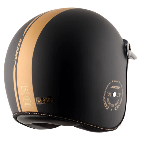 AXOR RETRO JET EURO GLOBE HELMET DULL BLACK