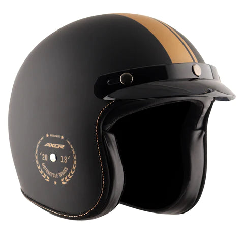 AXOR RETRO JET EURO GLOBE HELMET DULL BLACK