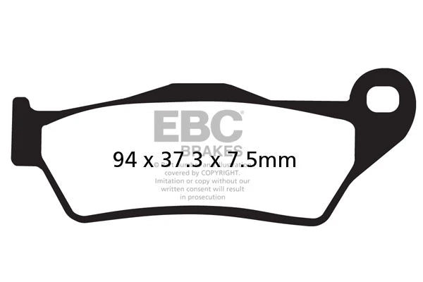EBC BRAKES FA181V SEMI SINTERED - (FRONT)