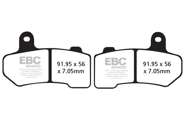 EBC BRAKES – FA409HH FULLY SINTERED – (REAR)