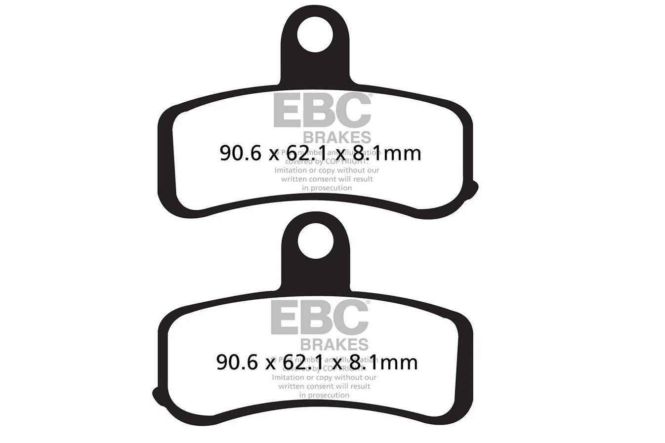 EBC BRAKES – FA457HH FULLY SINTERED – (FRONT)