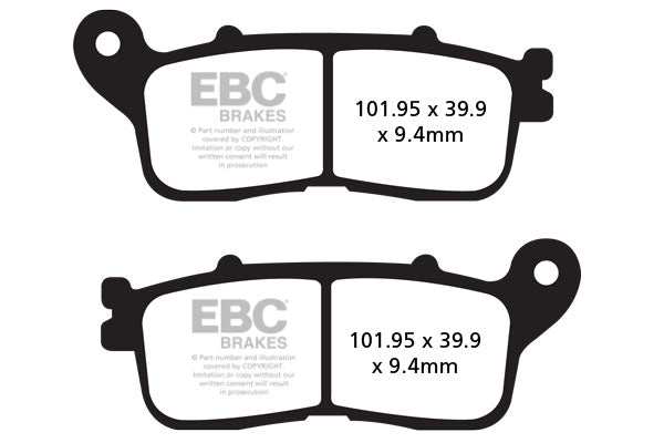 EBC BRAKES – FA636HH FULLY SINTERED – (REAR)