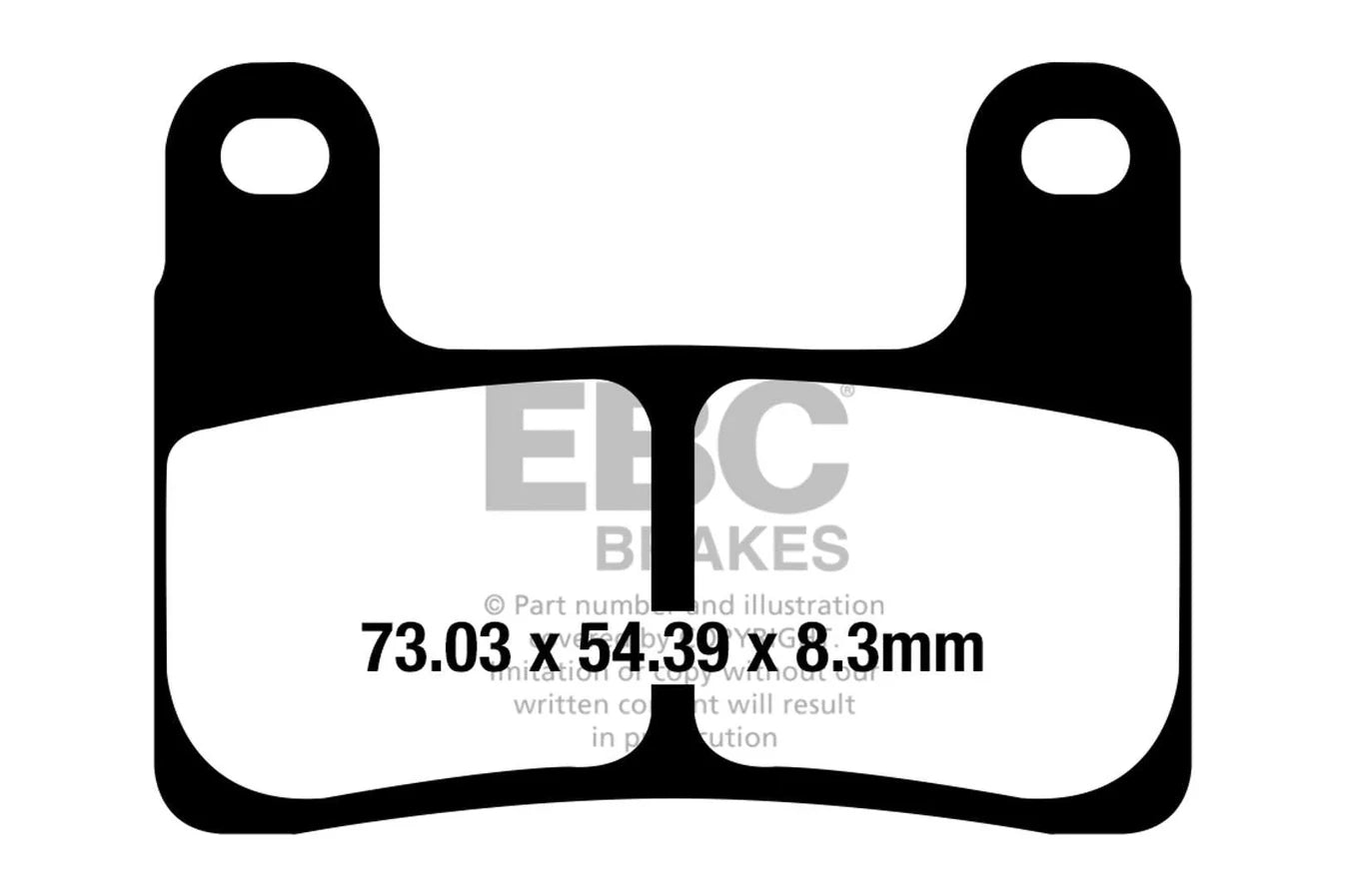 EBC BRAKES – FA724HH FULLY SINTERED – (FRONT)