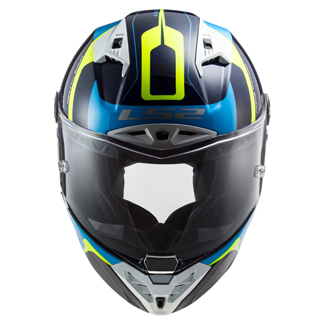 LS2 FF805 THUNDER RACING GL.BLUE H-V YELLOW