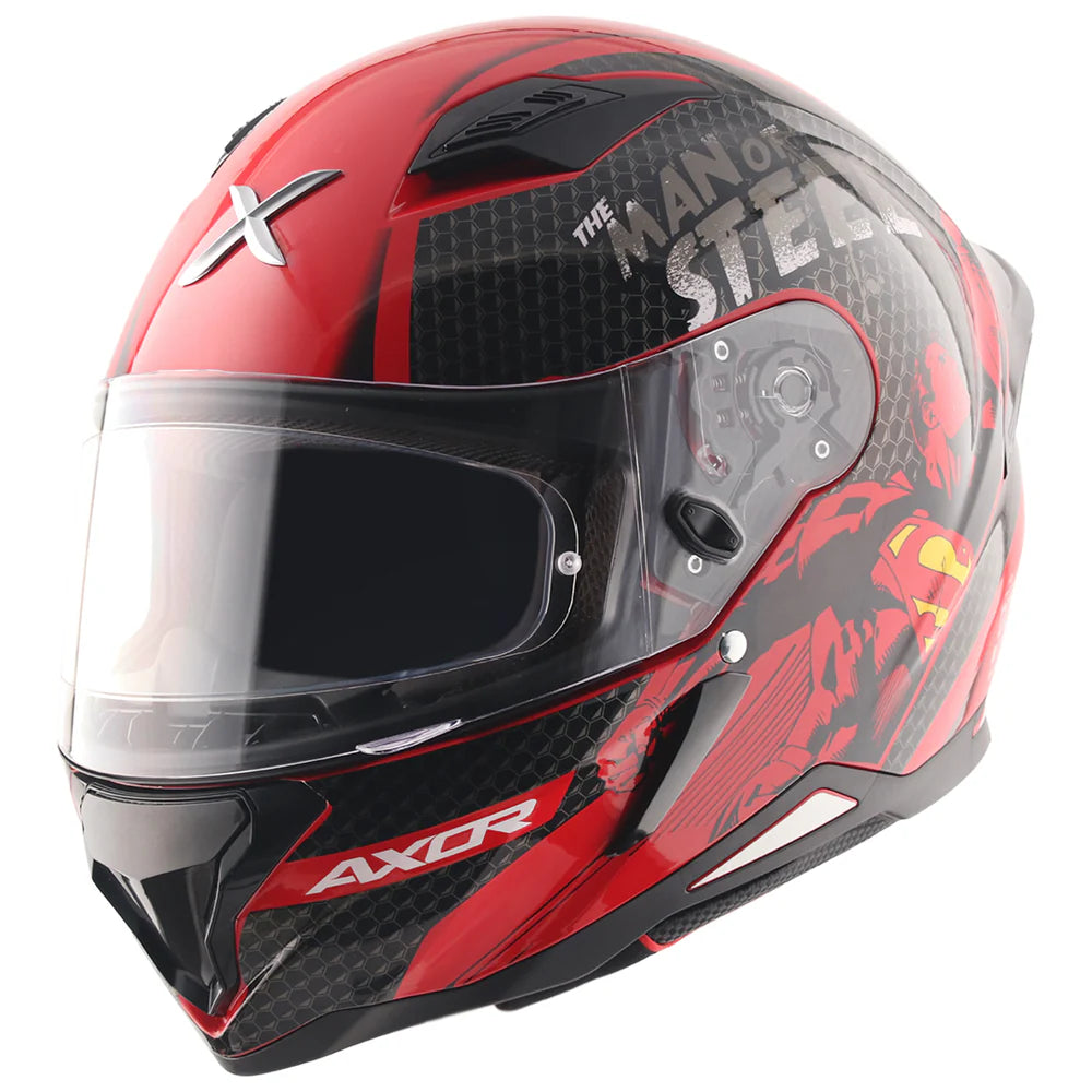 dc motorcycle helmet AXOR HUNTER DC SUPERMAN HELMET – BikeFormers