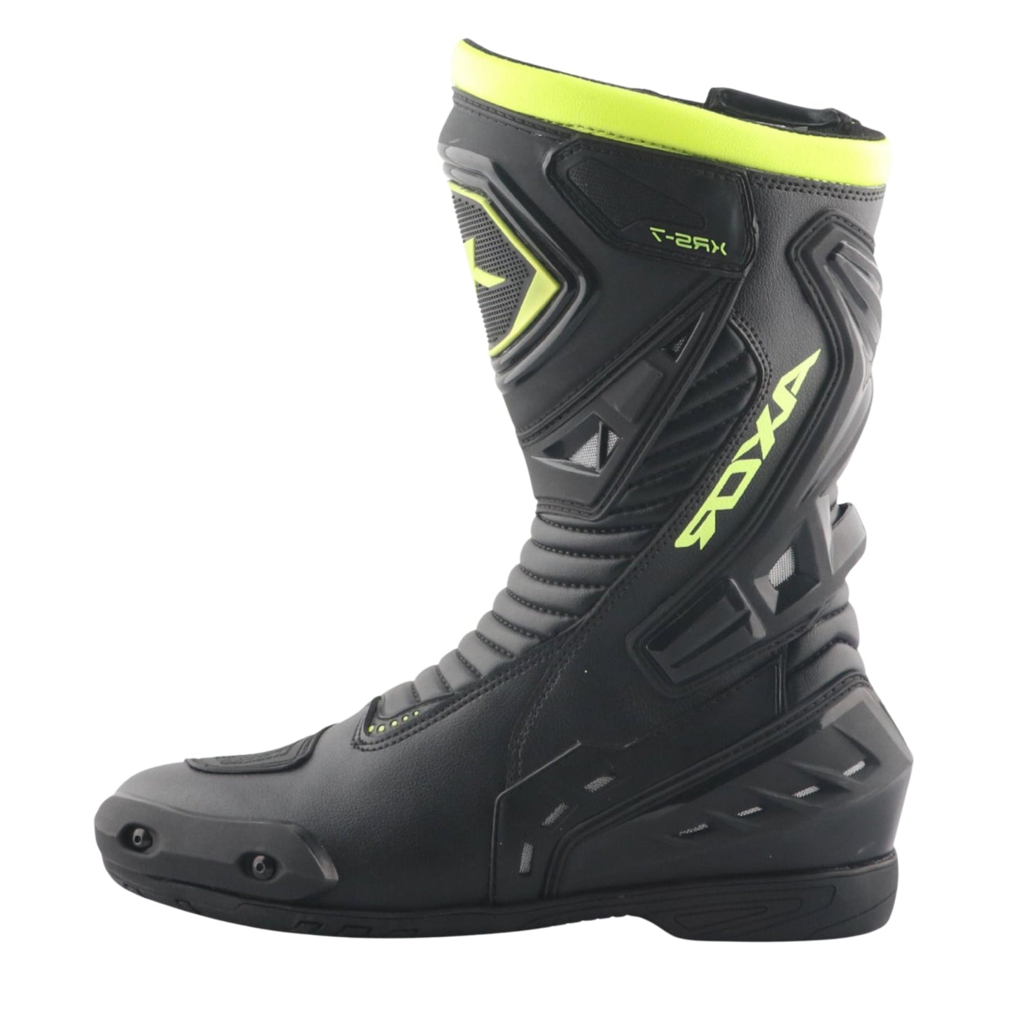 AXOR SLIP STREAM PRO RIDING BOOTS- BLACK/NEON GREEN
