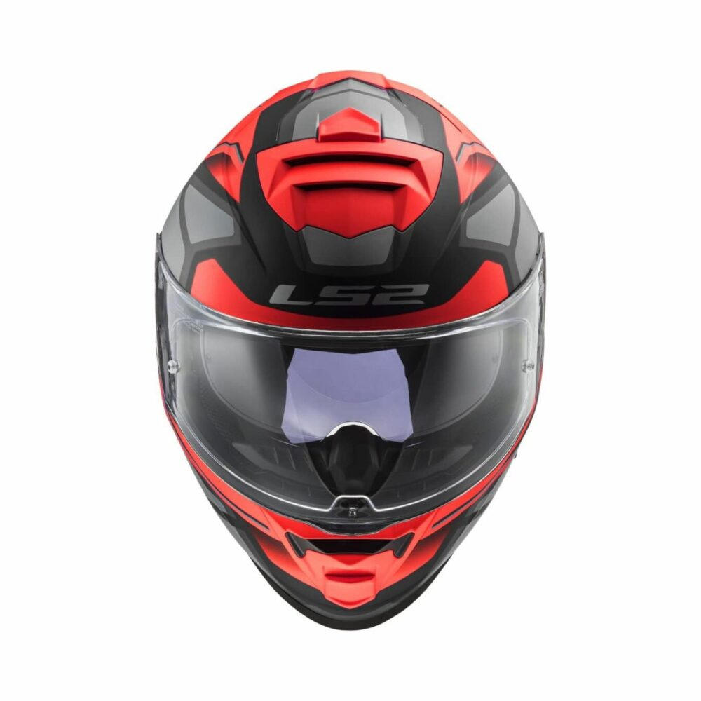 LS2 FF800 STORM II FASTER MATT RED TITANIUM