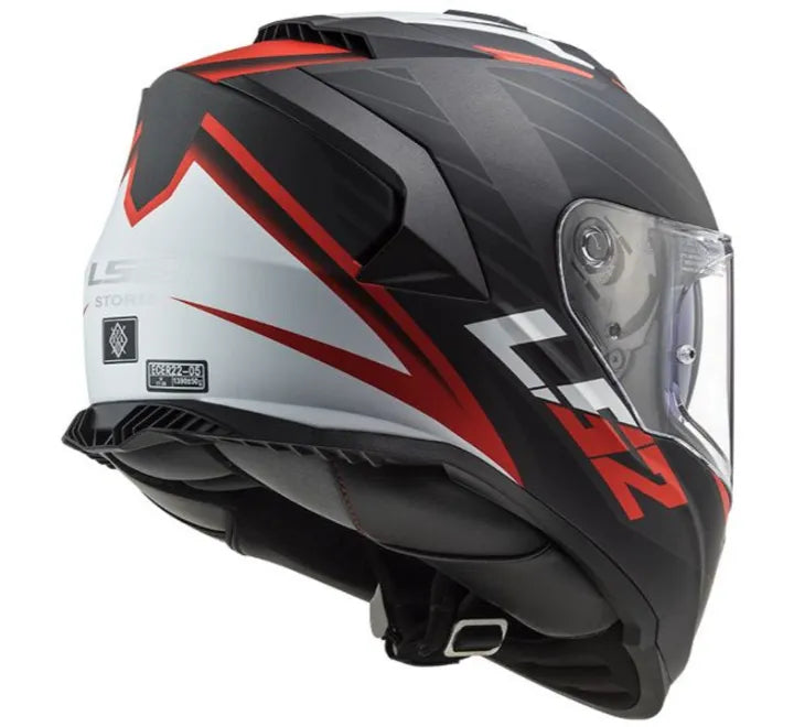 LS2 FF800 STORM II NERVE MATT BLACK RED