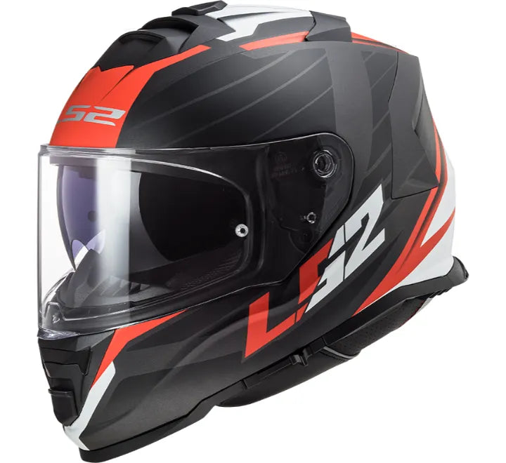 LS2 FF800 STORM II NERVE MATT BLACK RED