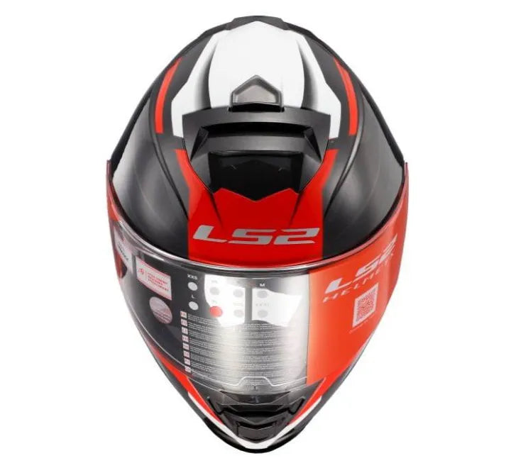LS2 FF800 STORM II NERVE MATT BLACK RED